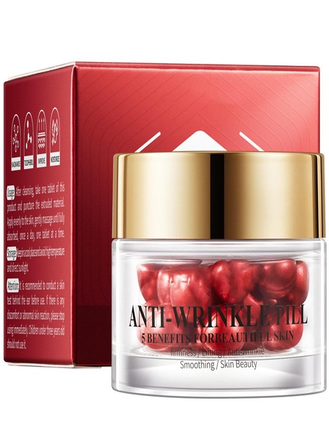 Cappuvini Anti Wrinkle Pill Serum, Anti-Wrinkle Essential Oil, Firmness/Lifting/Anti Wrinkle/Smoothing/Skin Beauty, Anti-Aging Pill Serum 5 Benefits for Beautiful Skin (Anti-Wrinkle Pill) - Image 1